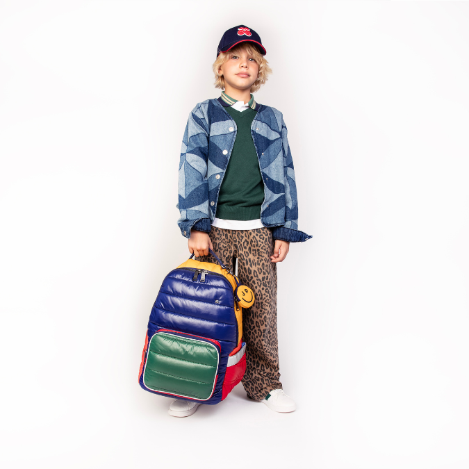 Trendy backpack for children from 6 years. The Jeune Premier New Bobbie Puffer Pop is a rework of the classic Bobbie model.