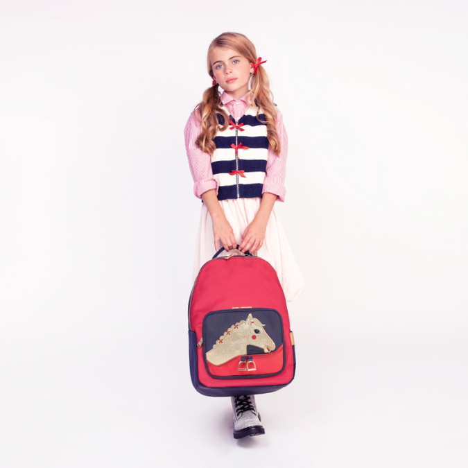 Trendy backpack for children from 6 years. The Jeune Premier New Bobbie Saddle Bag is a rework of the classic Bobbie model.