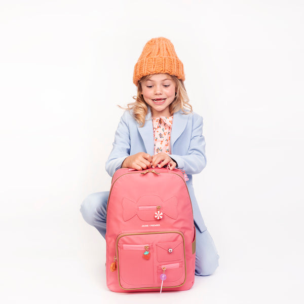 Trendy backpack for children from 6 years. The New Bobbie Candy is a rework of the classic Bobbie model.