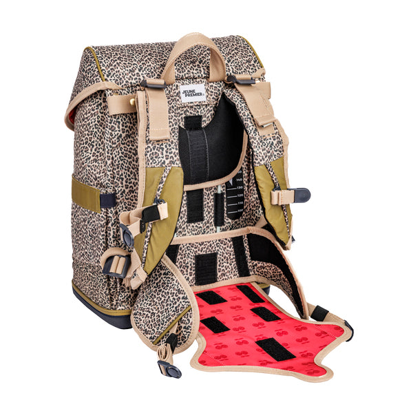 NEW ! Limited Ergomaxx Set Leopard Cherry with your favourite Ergomaxx backpack and matching City Bag, Pencil Box Filled & Pencil Box.