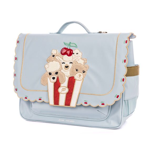 Trendy schoolbag for children from 6 to 8 years old. This Jeune Premier It Bag Midi Popcorn is a real back-to-school essential.