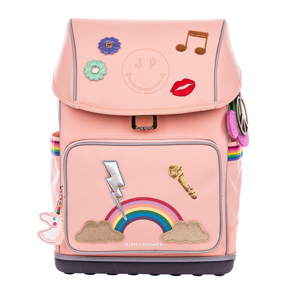 Ergonomic backpack Lady Gadget Pink for girls from the first year of primary school onwards. The load-bearing system transfers 50% of the weight to the hips.