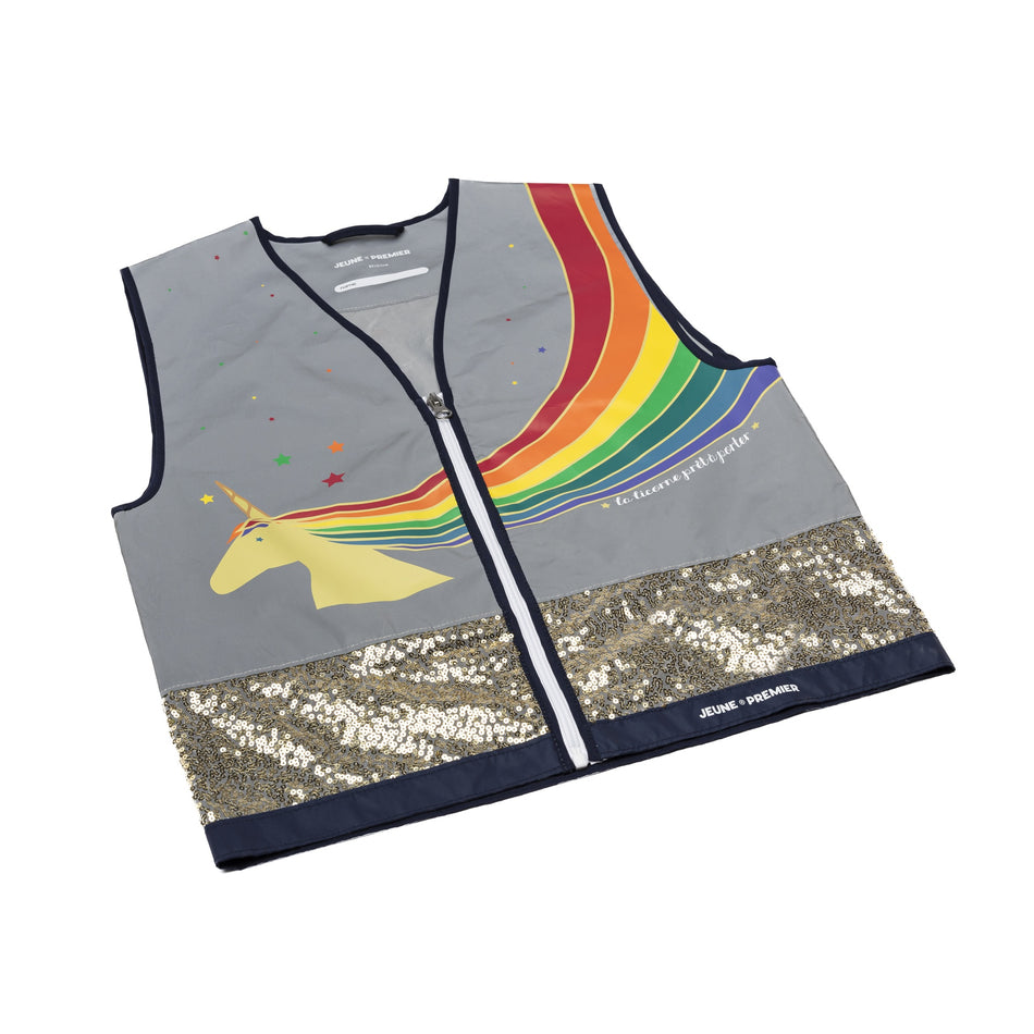 Be safe on the streets with the most fashionable Jeune Premier Bodyglower. Enter a world of unicorns, rainbows and golden sparkles!