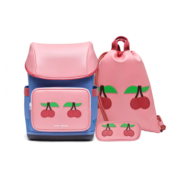 NEW ! Discover the Limited Ergomaxx Set Cherry Pink with your favourite Ergomaxx backpack and matching City Bag & Pencil Box.