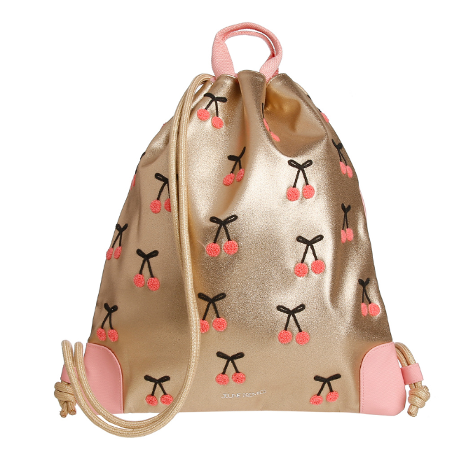 The multifunctional Jeune Premier Cherry Pompon City Bag can be used as a swimming bag, sports bag or fashion accessory, for any age and any occasion!