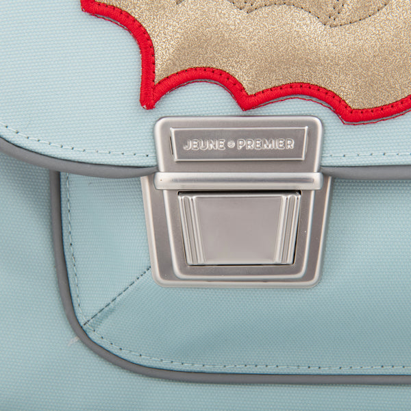 Trendy schoolbag for children from 6 to 8 years old. The bags were inspired by the leather school bags from the old days but with all the modern functionalities that make them timeless classics.