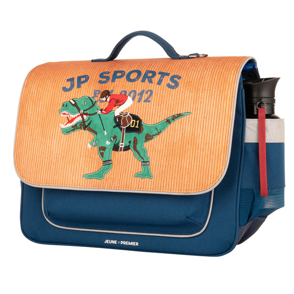 Trendy schoolbag for children from 6 to 8 years old. This Jeune Premier It Bag Midi Polo Dino is a real back-to-school essential.