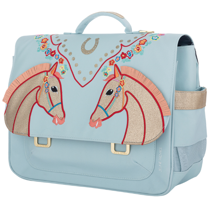 Check out the Jeune Premier bestseller: the It Bag Midi schoolbag, a true back-to-school essential. This high quality schoolbag with a beautiful Cavalerie Florale design is ideal for girls aged 6 to 8 years.