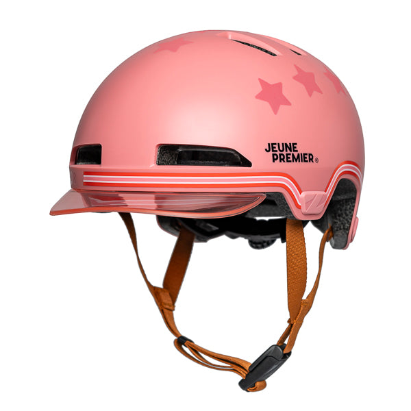 Fashionable Jeune Premier x Lazer bike helmet with KinetiCore technology for kids and teens. A new standard in unequalled safety and fashion is born!