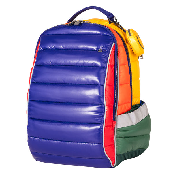 Trendy Puffer Pop Jeune Premier backpack with handy compartments for school for kids from 8 years old.