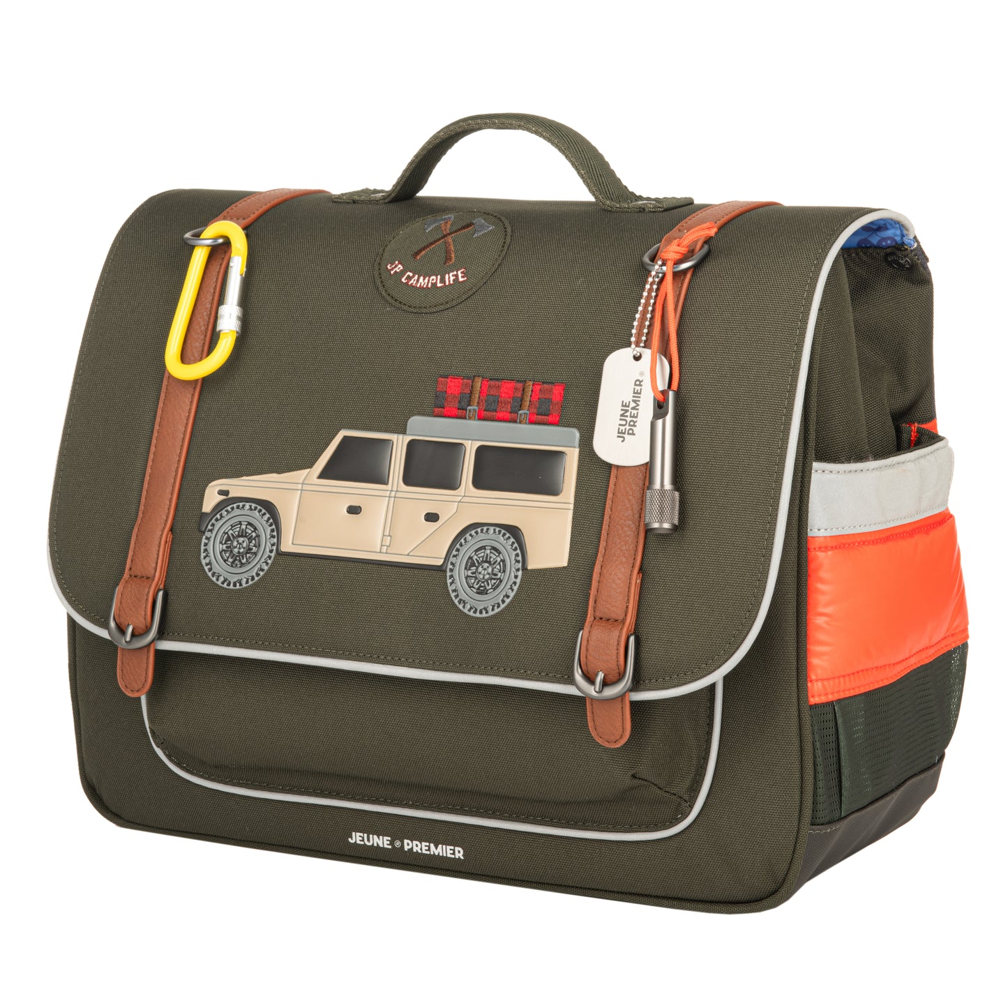 Trendy schoolbag for boys from 6 to 8 years old. This Jeune Premier It Bag Midi Camp Life is a real back-to-school essential.