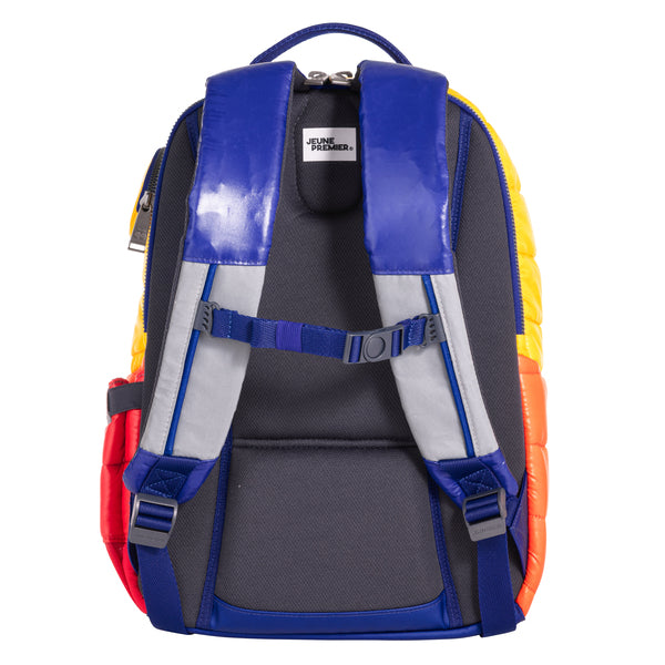 Trendy Puffer Pop Jeune Premier backpack with handy compartments for school for kids from 8 years old.