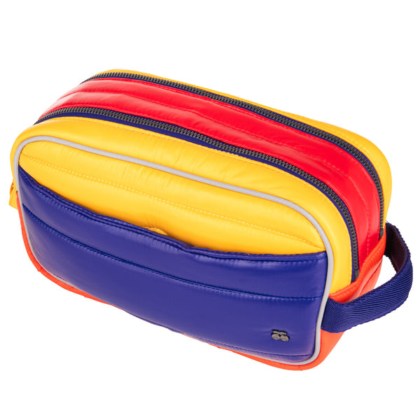 The Travel Pouch by Jeune Premier is a compact, stylish accessory with two zippers for easy organization. It’s the perfect travel companion!