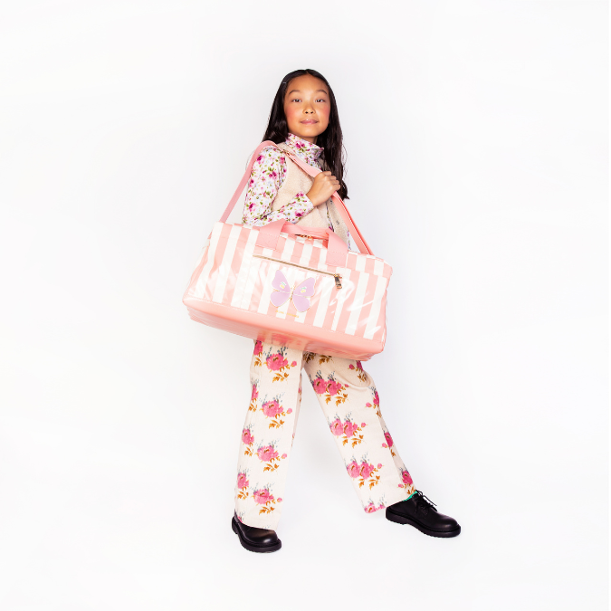 Travel light & stylish with the new 'Caroline' weekend bag and matching travel pouch from the Jeune Premier Travel Collection.