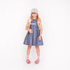 Girl wearing Jeune Premier New Bobbie Blush ergonomic school backpack, age 6 and up