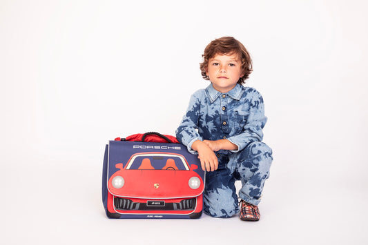 Boy wearing Jeune Premier It Bag Midi Porsche