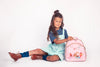 Toddler with Jeune Premier Ralphie Mermaids backpack - lifestyle