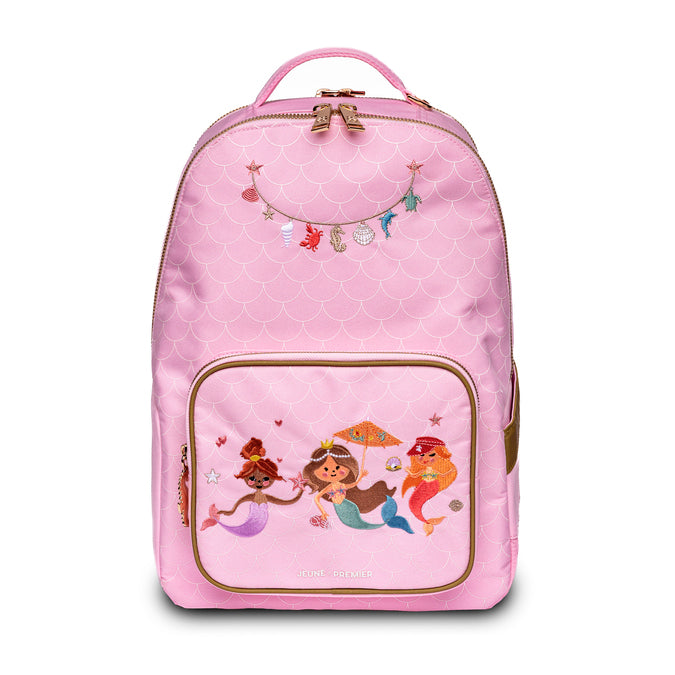 Jeune Premier New Bobbie school backpack Mermaids - front view