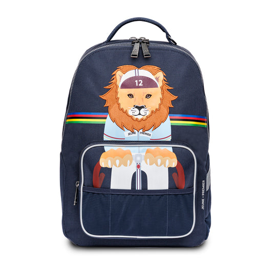 Jeune Premier New Bobbie King of the Cobbles ergonomic school backpack for boys, front view