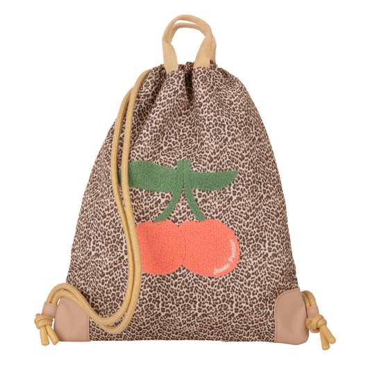 The multifunctional Jeune Premier Leopard Cherry City Bag can be used as a swimming bag, sports bag or fashion accessory, for any age and any occasion!