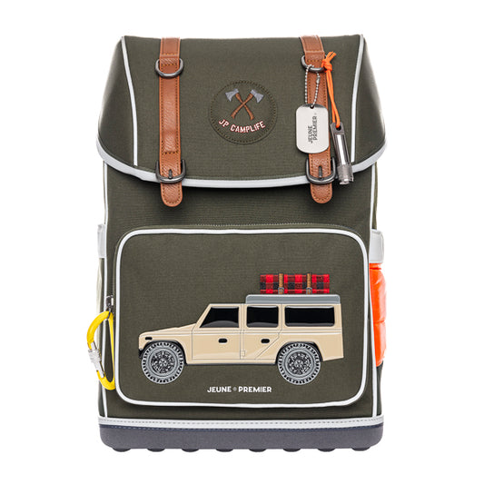 Ergonomic backpack Camp Life for children from 6 years. Looking for a bag with beauty and brains? The load-bearing system transfers 50% of the weight to the hips. 
