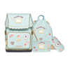 Ergomaxx Le Petit Chef ergonomic school backpack in baby blue with pastry chef design for girls ages 6-10