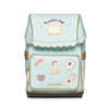 Ergomaxx Le Petit Chef ergonomic school backpack in baby blue with pastry chef design for girls ages 6-10