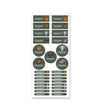 Name Label Set - Big Five (Khaki)