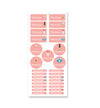 Name Label Set - Jewellery Box Pink